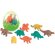 Set de gomas de borrar motivos de dinosaurios personalizado verde claro