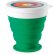 Vaso de plástico con tapa de pp silicona 250ml Hi!dea Astrada Verde detalle 3