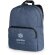 Mochila para portátil de 14 poliéster 600D bolsillo frontal con cierre Hi!dea Azul detalle 1