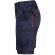 Bermudas Hemera bicolor multibolsillos con cinturilla elástica Azul marino/Naranja detalle 9