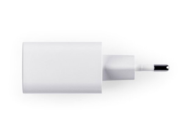 Adaptador de corriente Wegener con usb-a 18w y usb-c 20w Blanco detalle 4