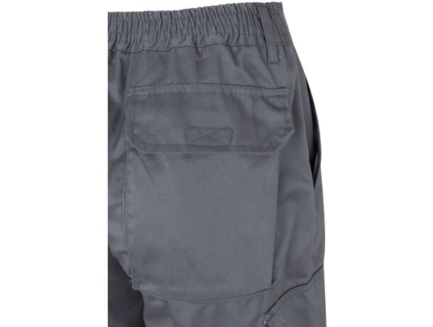 Pantalón multibolsillos bicolor poseidon con reflectantes Gris/Naranja detalle 16