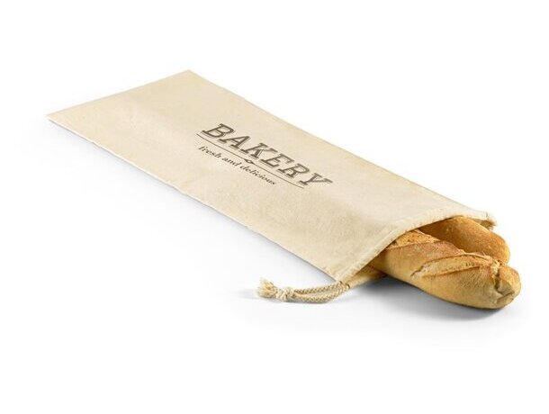 Bolsa de pan 100 % algodón natural claro personalizado