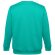 Sudadera Delta unisex de algodón y poliéster con interior cardado Verde turquesa detalle 8
