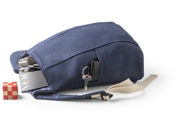 Mochila casual Denim Bpack de denim Azul detalle 7