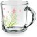 Taza Soffy de vidrio de 230 mL transparente