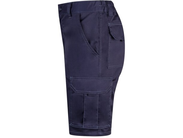 Bermudas elásticas multibolsillos Hebe con cinturilla elástica Azul detalle 24