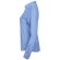 Camisa oxford Prithvi mujer elástica manga larga Azul detalle 19