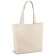 Bolsa de lona de algodón con bolsillo interior natural claro