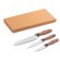 Juego de 3 cuchillos de cocina baharat en acero