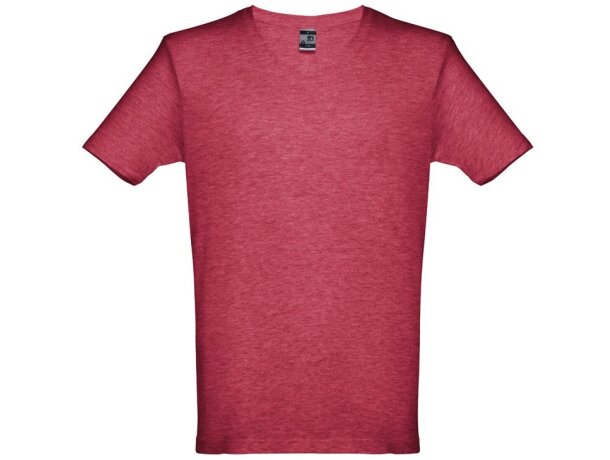 Camisetas manga corta poliéster unisex 150 g/m2 Thc Rojo matizado detalle 5