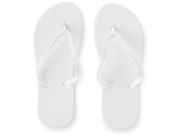 Zapatillas Maupiti S/M con suela de PE y tira ajustable de PVC Blanco detalle 9