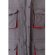 Chaleco acolchado bicolor multibolsillos unisex VL Nergal Gris/Rojo detalle 19