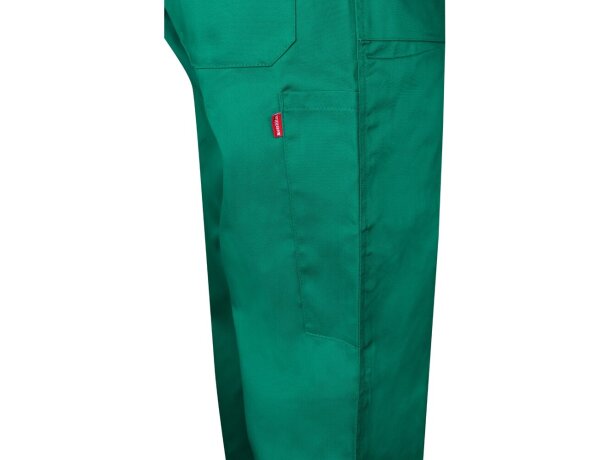 Mono de sarga yama con cremallera doble cursor y bolsillos Verde detalle 30