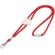 Lanyard Weave ajustable con enganche rojo