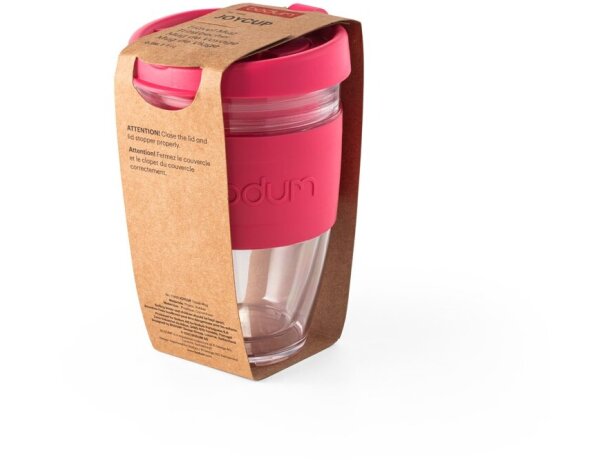 taza Joycup Double 250 de viaje 250ml Rosa detalle 2