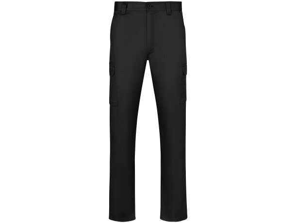 Pantalón de sarga multibolsillos Hermes con cintura elástica Negro detalle 73