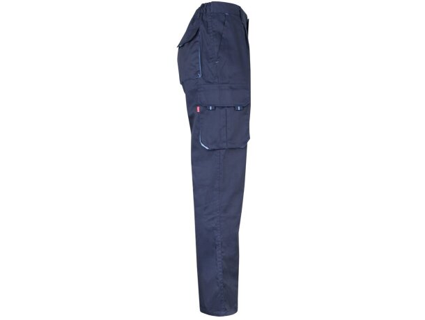Pantalón elástico bicolor fides con seis bolsillos funcionales Azul marino/Azul claro detalle 10