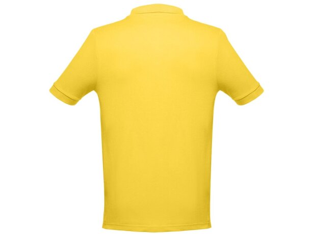 Polo Adam de algodón piqué cardado con cuello canalé Amarillo detalle 76