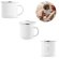 Taza vintage esmaltada blanca acero inoxidable 350ml Hi!dea Gotze SUB detalle 1
