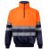 Sudadera alta visibilidad Thor Large bicolor polar reflectante Azul marino/Naranja