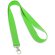 lanyard de poliester con mosqueton personalizada verde claro