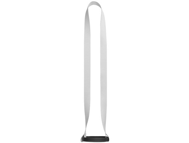 Set lanyard Bolton con portavasos de silicona sublimado Negro detalle 6