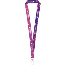 Lanyard sublimable publicitario poliéster 470mm mosquetón Portugal