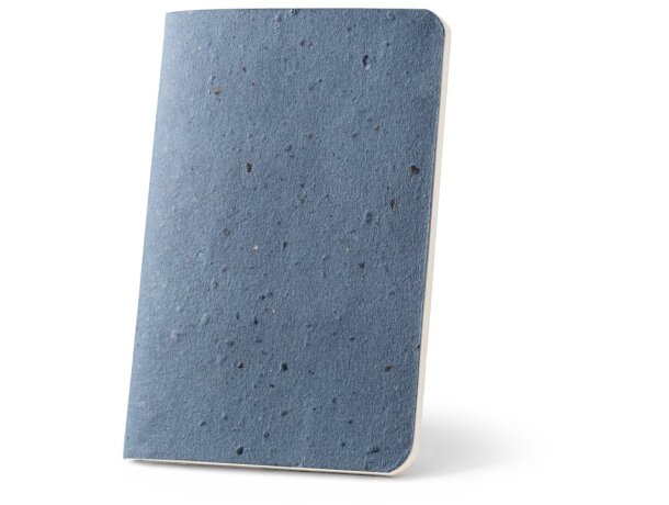 Libretas personalizadas cascarilla de cafe para A6 Hi!dea Coffeepad Soft Azul detalle 10
