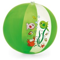 Balón hinchable infantil con dibujos amarillo