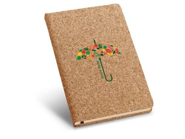 Bloc de corcho para notas personalizado grande natural