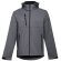 Chaqueta Thc Zagreb softshell para hombre, con capucha removible gris