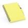 Libreta con tapas de colores de cartón personalizada amarilla