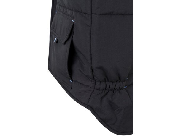Chaleco acolchado bicolor multibolsillos unisex VL Nergal Negro/Azul claro detalle 46