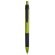Bolígrafo metalizado con grip en varios colores verde claro