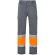 Pantalón multibolsillos bicolor poseidon con reflectantes Gris/Naranja