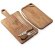 Tabla para quesos Cassia de madera de acacia con cubiertos Natural oscuro detalle 6