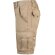 Bermudas elásticas multibolsillos Hebe con cinturilla elástica Natural claro detalle 3