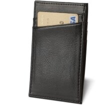 Porta tarjetas sencillo de piel personalizado