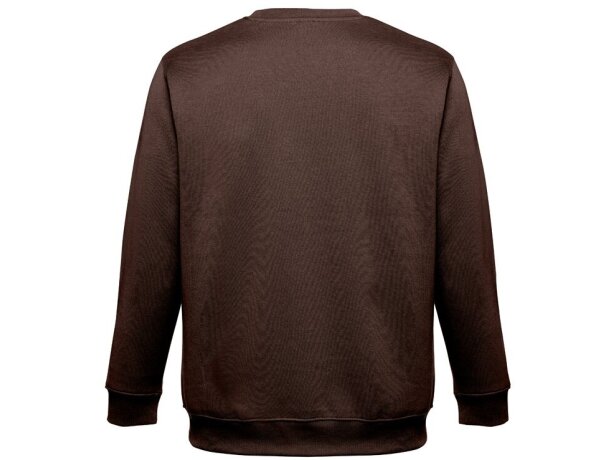 Sudadera Delta unisex de algodón y poliéster con interior cardado Castaño oscuro detalle 28