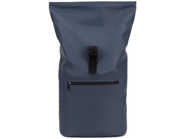Mochila enrollable Portland con panel acolchado y asa trolley Azul detalle 11
