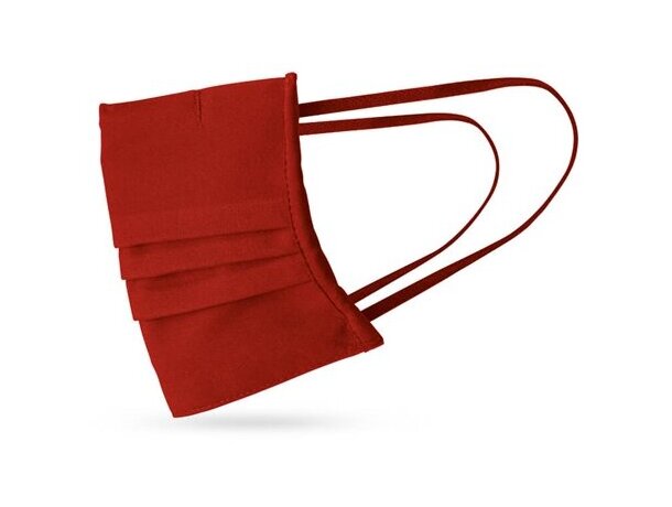 Grance. mascarilla textil reutilizable rojo