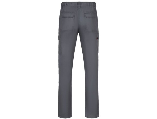 Pantalón de sarga multibolsillos Hermes con cintura elástica Gris detalle 38