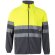 Chaqueta polar bicolor Eros con bandas reflectantes EN20471 Gris/Amarillo