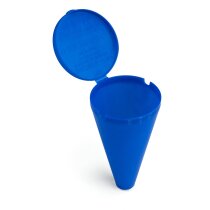 Cenicero de playa con forma de cono personalizado azul Cenicero de playa con forma de cono personalizado azul