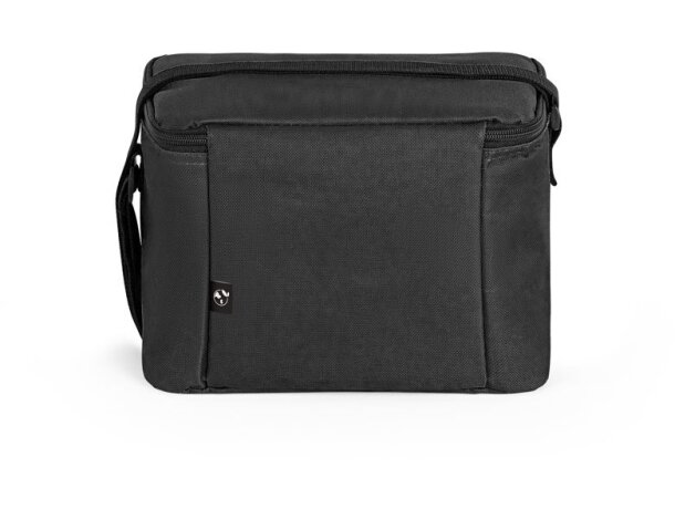 Bolsa térmica Cancun poliéster reciclado 600D con interior PEVA Negro detalle 17