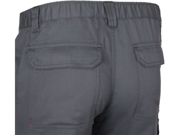 Pantalón de sarga multibolsillos Hermes con cintura elástica Gris detalle 41