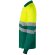Polo bicolor alta visibilidad VL Vulcan manga larga Verde/Amarillo detalle 28