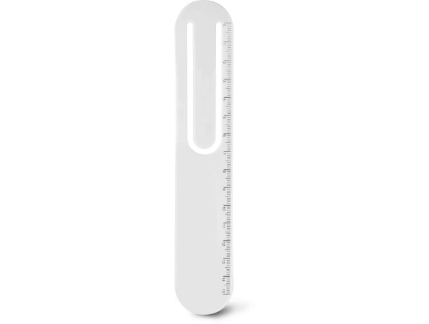 Regla especial con clip personalizada blanca Regla especial con clip personalizada blanca