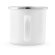 Taza vintage esmaltada blanca acero inoxidable 350ml Hi!dea Gotze SUB Blanco detalle 4